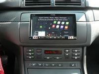 Alpine 7-Zoll Premium-Mobile-Media-System für 3er BMW (E46) mit Apple CarPlay und Android Auto Unterstützung nachgerüstet.