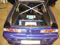 Sound- & Multimediaanlage mit Kofferraumausbau im Honda CRX.
