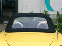 Fiat Barchetta , Verdeckbezug Sonnenland Stoff schwarz geliefert und montiert.
