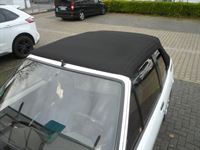 Verdeck Bezug in Sonnenland Stoff schwarz für Peugeot 205 geliefert und montiert