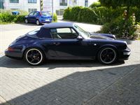 Porsche 911, Verdeckbezug in Sonnenland Stoff blau geliefert und montiert.