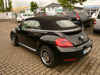 Käfer Cabrio, Verdeckbezug in Sonnenland Stoff schwarz geliefert und montiert.